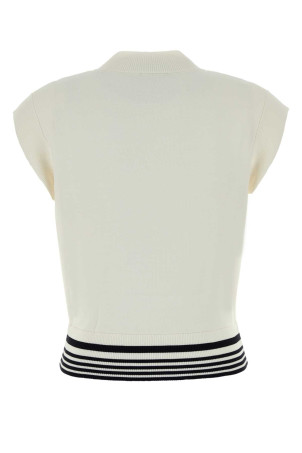 White knit vest AUTRY (VEPW)