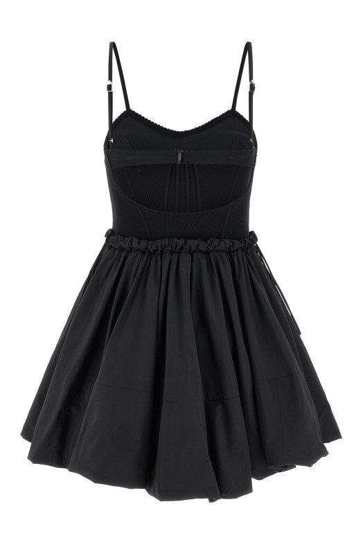 Taffeta dress Black