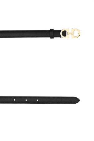 Black leather Gancini belt Black SALVATORE FERRAGAMO (23B224675180)