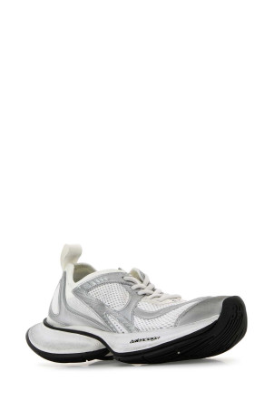 Two-tone mesh and fabric Circuit sneakers White/Black BALENCIAGA (793944WFLGY)