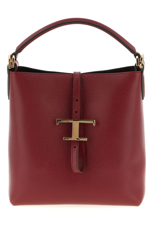 'T Timeless' mini bucket bag Bordeaux