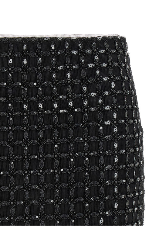 'Beaded' skirt Black