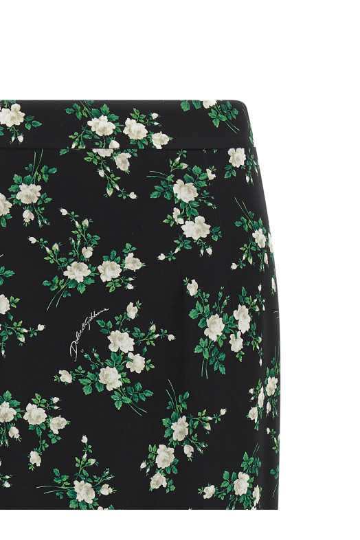'Fiorellini' skirt Black