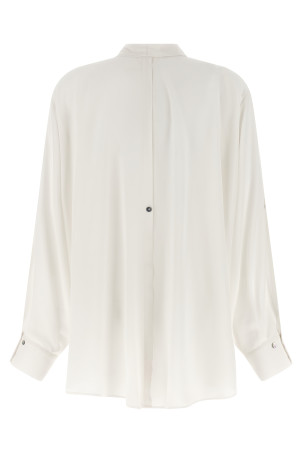 Crêpe de chine shirt White