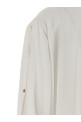 Crêpe de chine shirt White