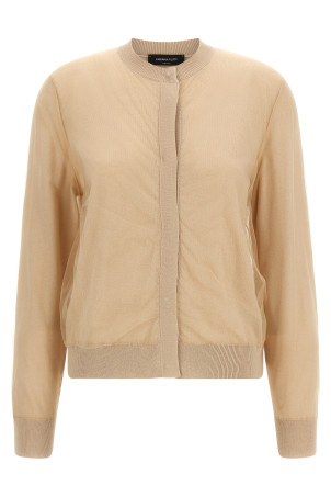 Tulle cardigan Brown