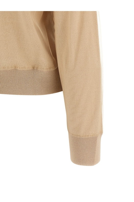 Tulle cardigan Brown