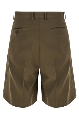 Gabardine bermuda shorts Brown