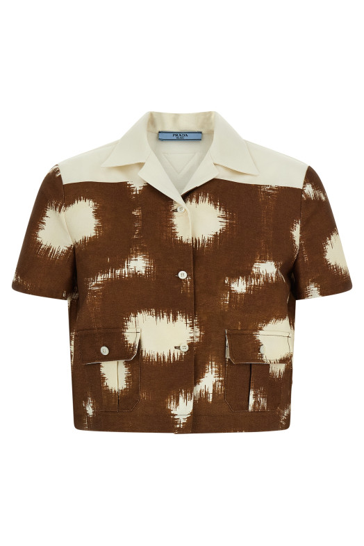 Canvas shirt Brown