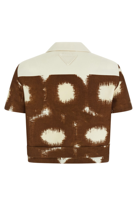 Canvas shirt Brown