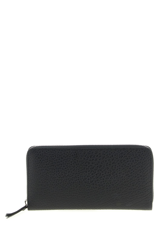 Stitching logo wallet Black