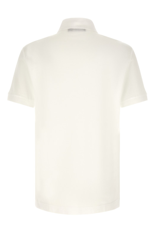 Logo plate polo shirt White