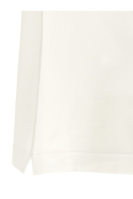 Logo plate polo shirt White