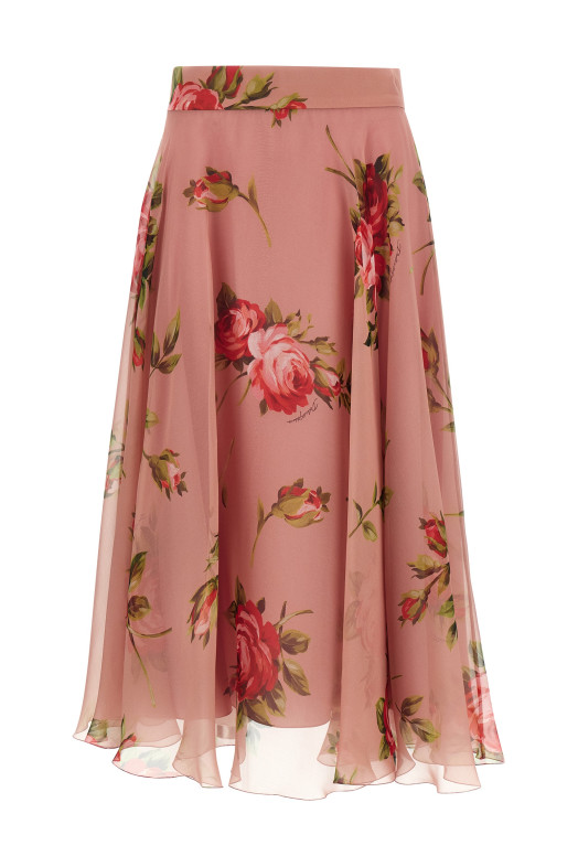 'Bouquet Rose' skirt Pink