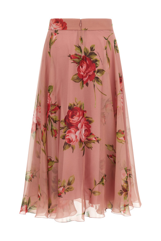 'Bouquet Rose' skirt Pink