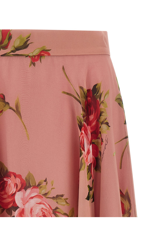 'Bouquet Rose' skirt Pink