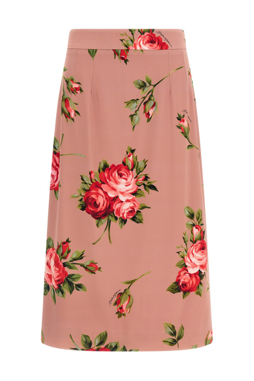 'Bouquet Rose' skirt Pink