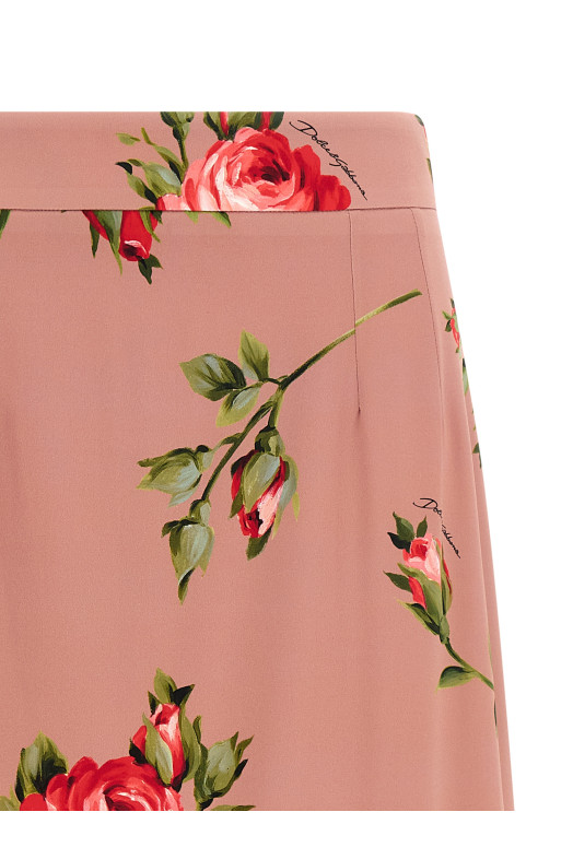 'Bouquet Rose' skirt Pink