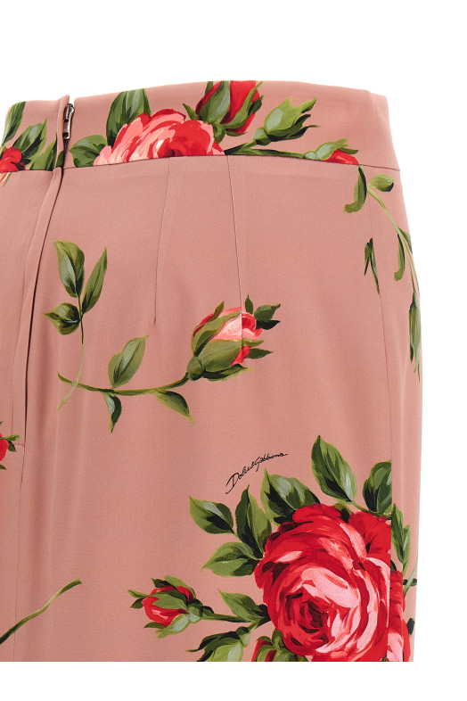 'Bouquet Rose' skirt Pink