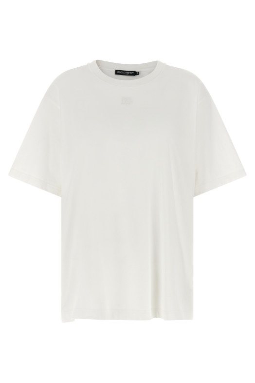 T-shirt with scarf White