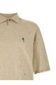 Embroidery polo shirt Beige