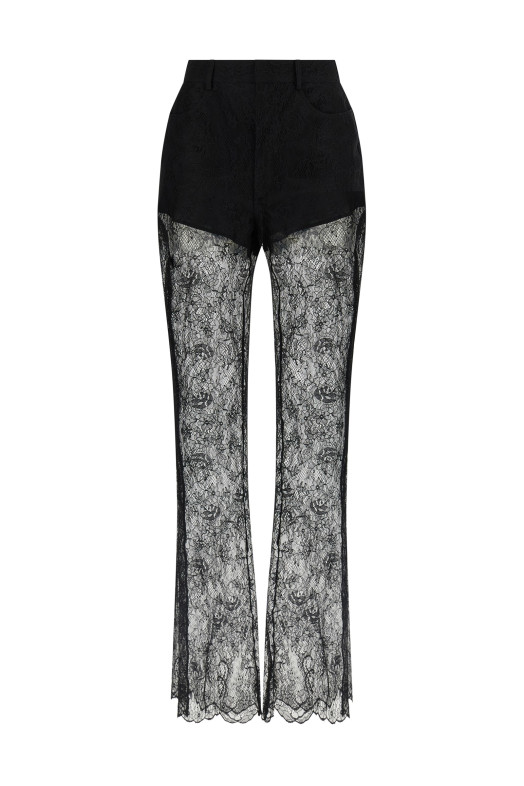Lace trousers Black