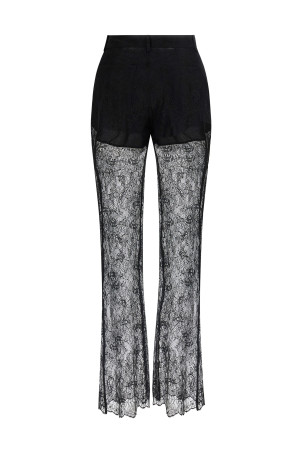 Lace trousers Black