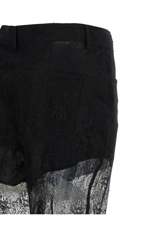 Lace trousers Black