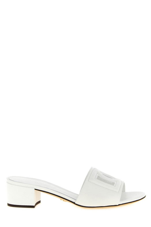 'DG' sandals White