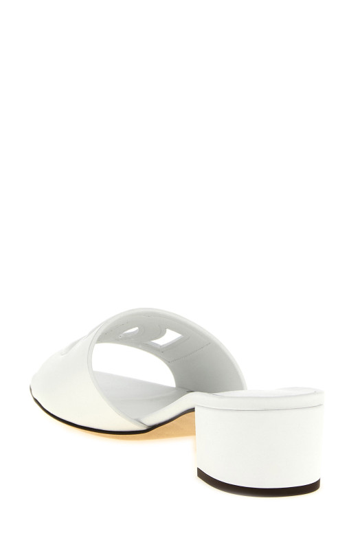 'DG' sandals White
