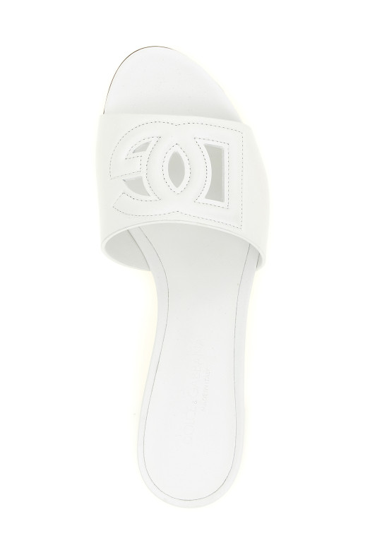 'DG' sandals White