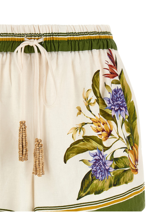 'Sand Tropical Scarf' shorts Multicolor