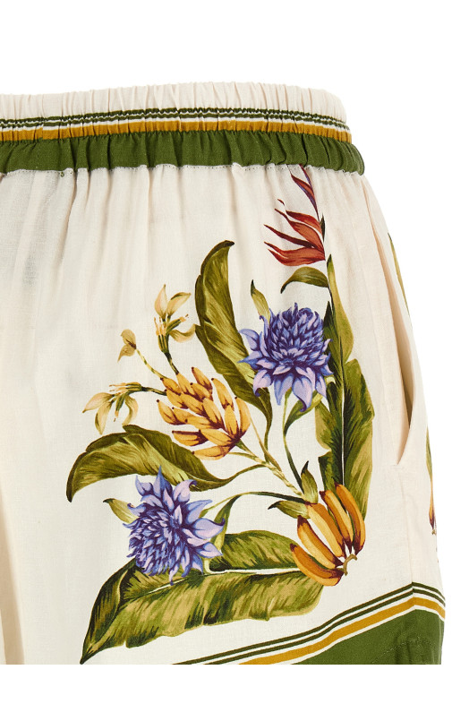 'Sand Tropical Scarf' shorts Multicolor