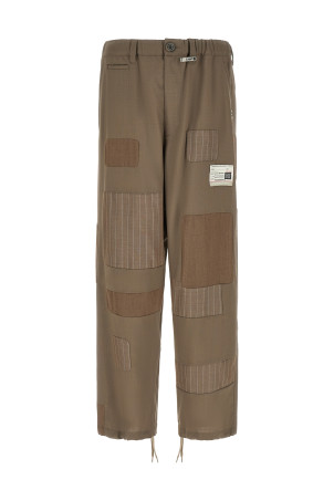'Repaired Wool' pants Beige