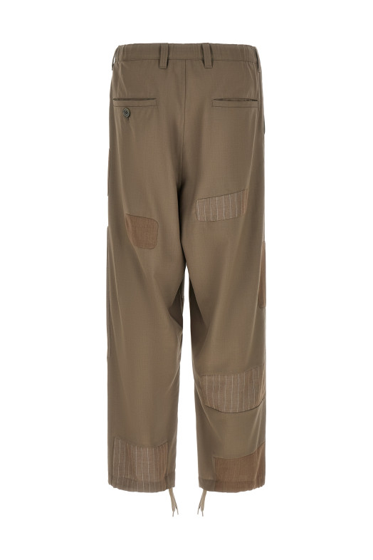 'Repaired Wool' pants Beige