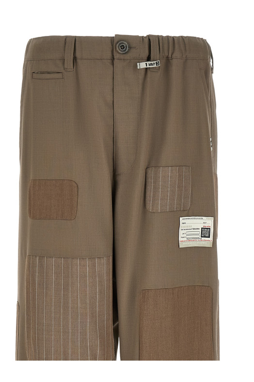 'Repaired Wool' pants Beige