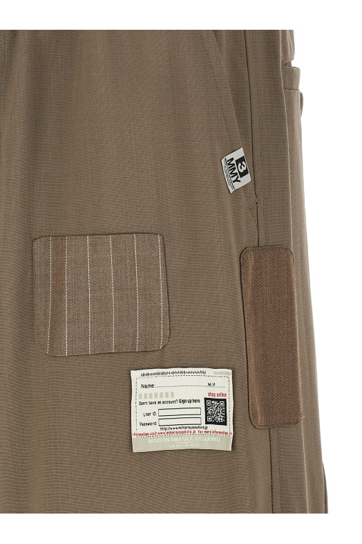 'Repaired Wool' pants Beige