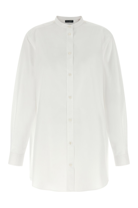 Shirt with scarf White