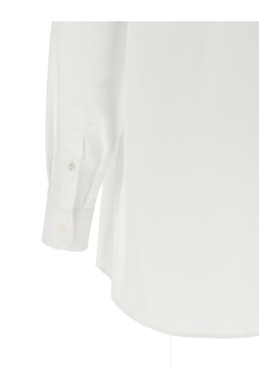 Shirt with scarf White