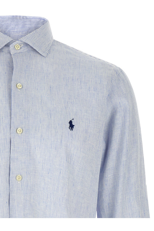 Linen cotton shirt  BLUE