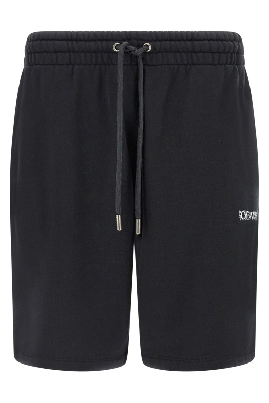 'Heraldic Arrow' bermuda shorts Black