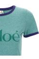 Logo print T-shirt Green