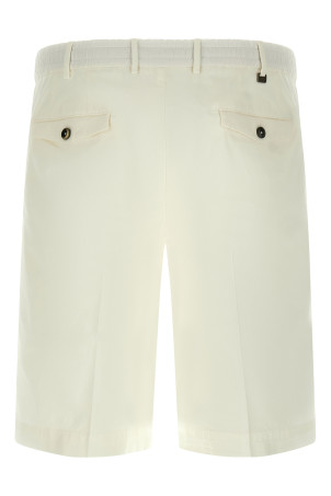 Stretch cotton bermuda shorts White