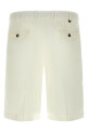 Stretch cotton bermuda shorts White