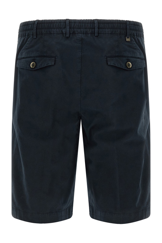 Stretch cotton bermuda shorts Blue