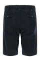 Stretch cotton bermuda shorts Blue