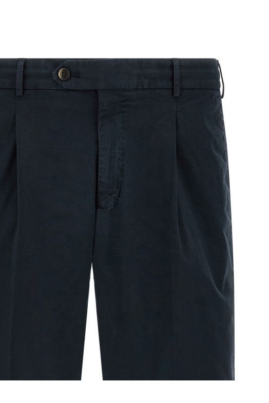 Stretch cotton bermuda shorts Blue