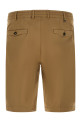 Stretch cotton bermuda shorts Beige