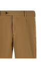Stretch cotton bermuda shorts Beige