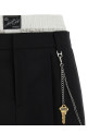 'Pre-Styled Pleated W/Chain' skort Black-grey